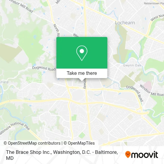 The Brace Shop Inc. map