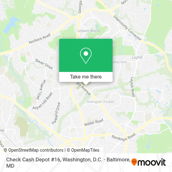 Check Cash Depot #16 map