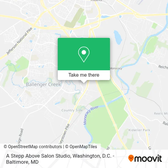A Stepp Above Salon Studio map