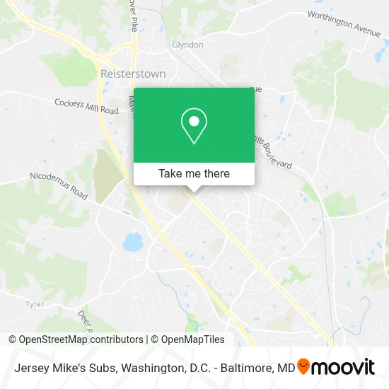 Jersey Mike's Subs map