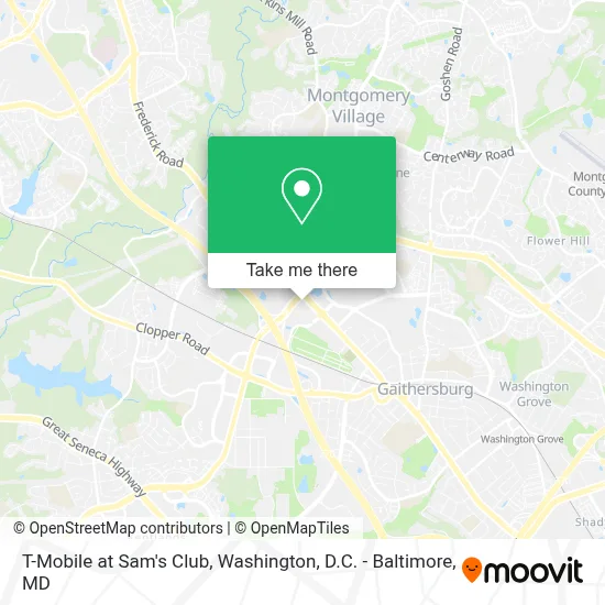 T-Mobile at Sam's Club map