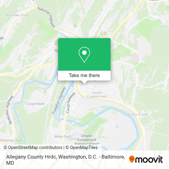 Allegany County Hrdc map