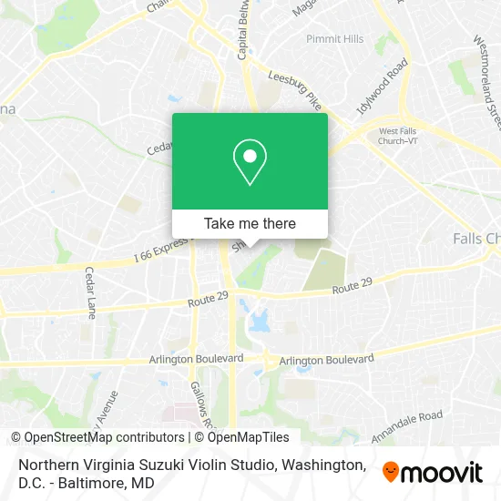 Northern Virginia Suzuki Violin Studio map