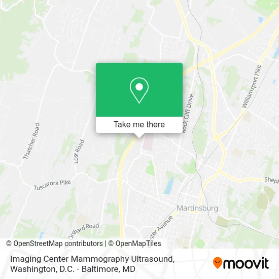 Imaging Center Mammography Ultrasound map