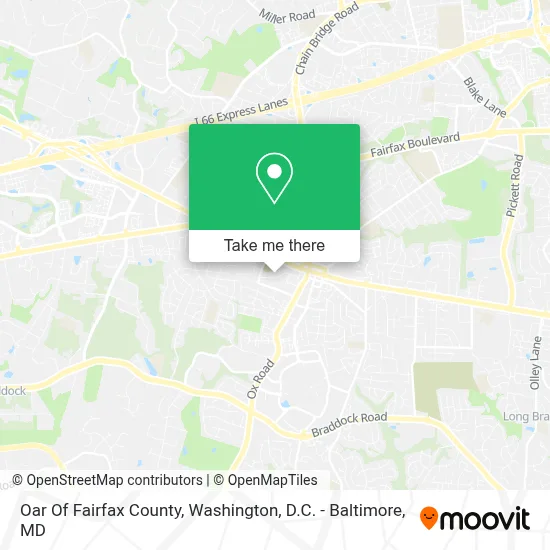 Oar Of Fairfax County map