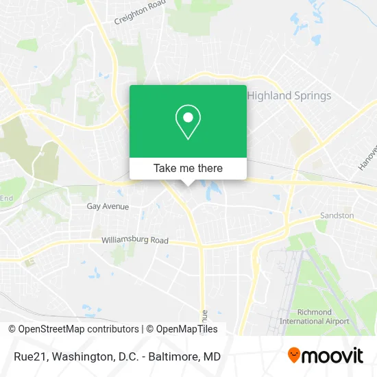 Rue21 map