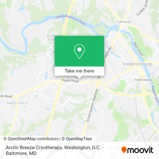Arctic Breeze Cryotherapy map