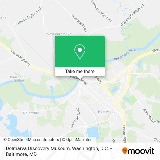 Delmarva Discovery Museum map