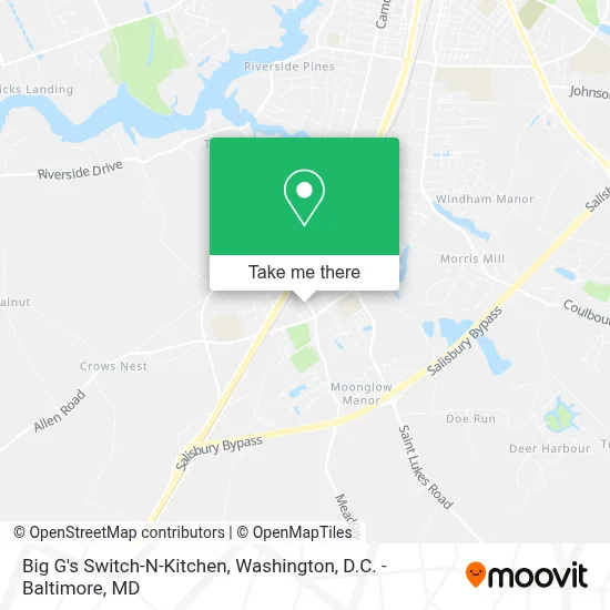 Big G's Switch-N-Kitchen map