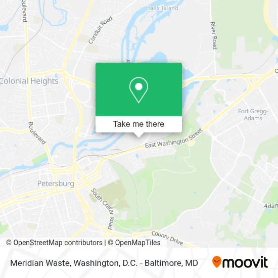 Meridian Waste map