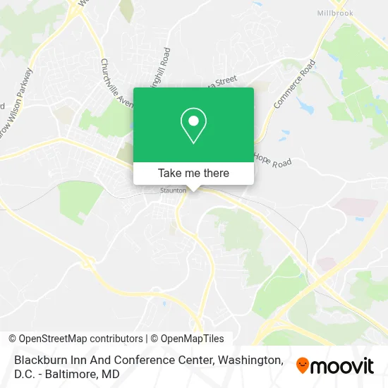 Blackburn Inn And Conference Center map