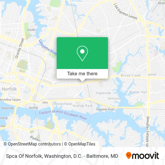 Spca Of Norfolk map