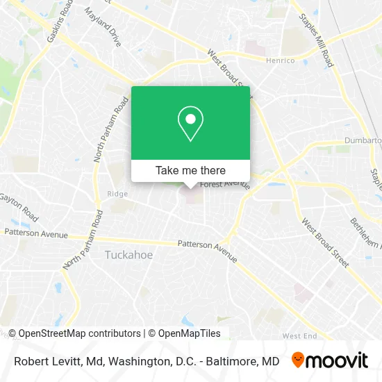 Robert Levitt, Md map