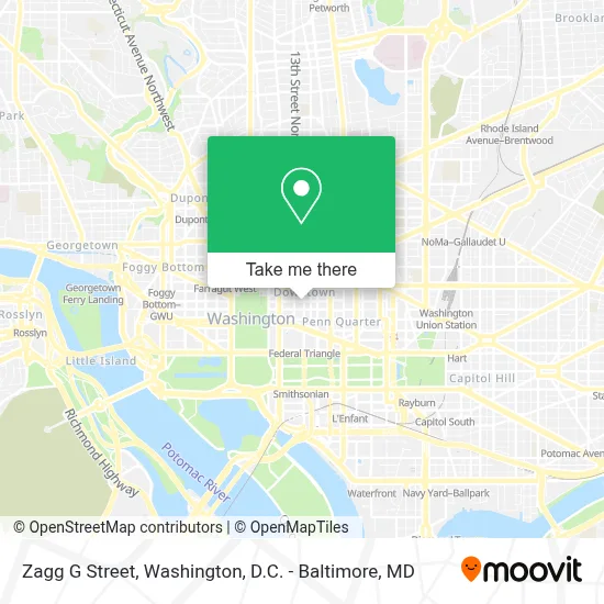Zagg G Street map
