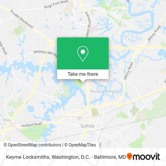 Keyme Locksmiths map
