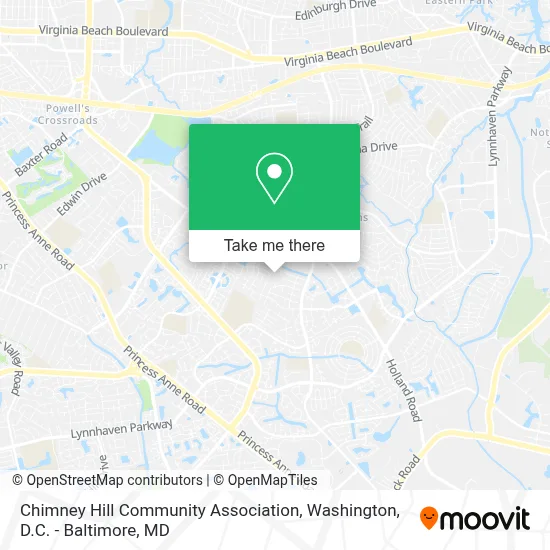 Chimney Hill Community Association map