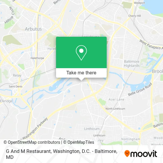 G And M Restaurant map
