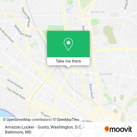 Amazon Locker - Gusto map
