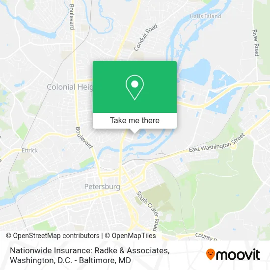 Nationwide Insurance: Radke & Associates map