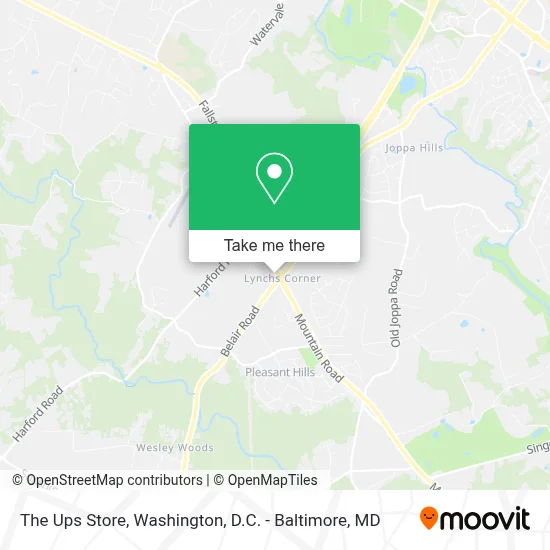 The Ups Store map