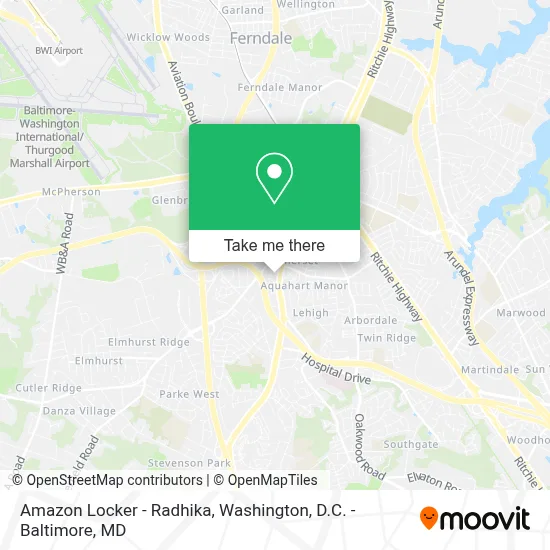 Amazon Locker - Radhika map