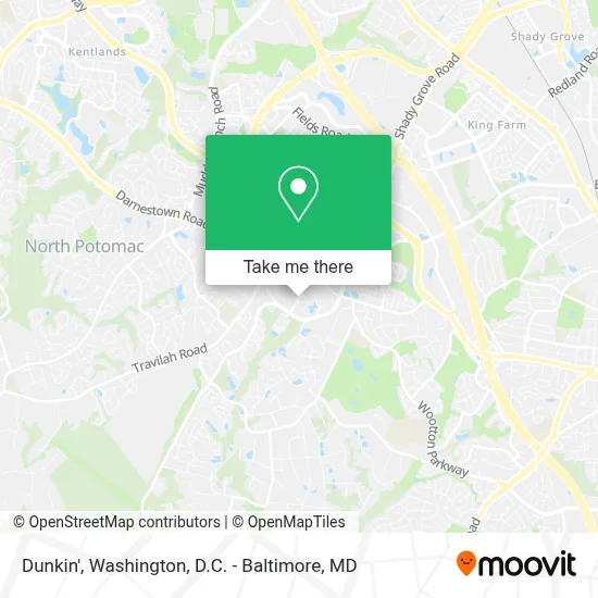 Dunkin' map