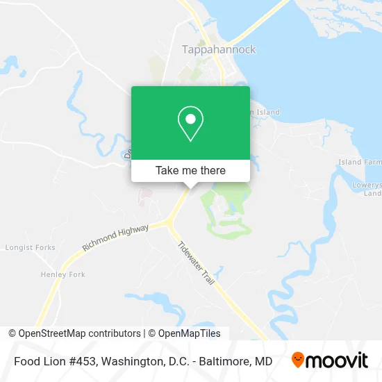 Food Lion #453 map
