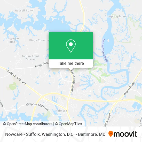 Nowcare - Suffolk map