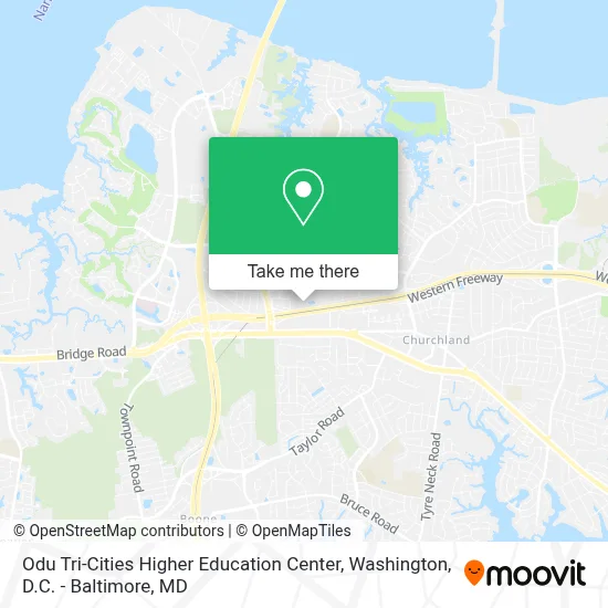 Odu Tri-Cities Higher Education Center map