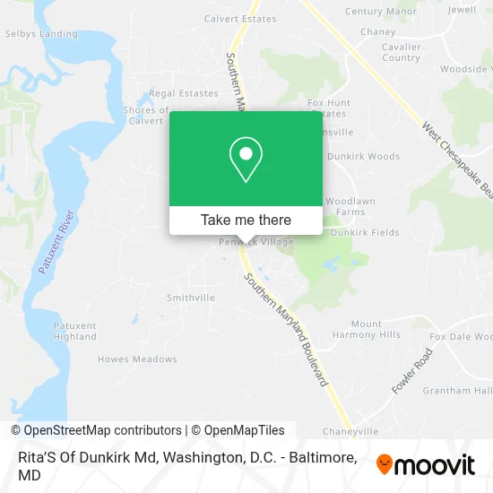 Rita’S Of Dunkirk Md map