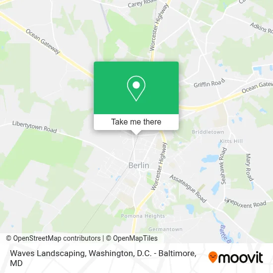 Waves Landscaping map