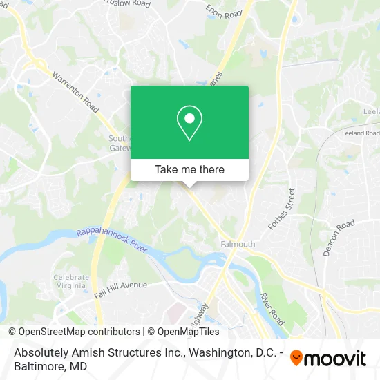 Absolutely Amish Structures Inc. map