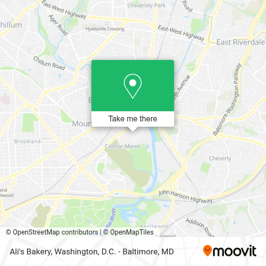 Ali's Bakery map