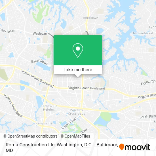 Roma Construction Llc map