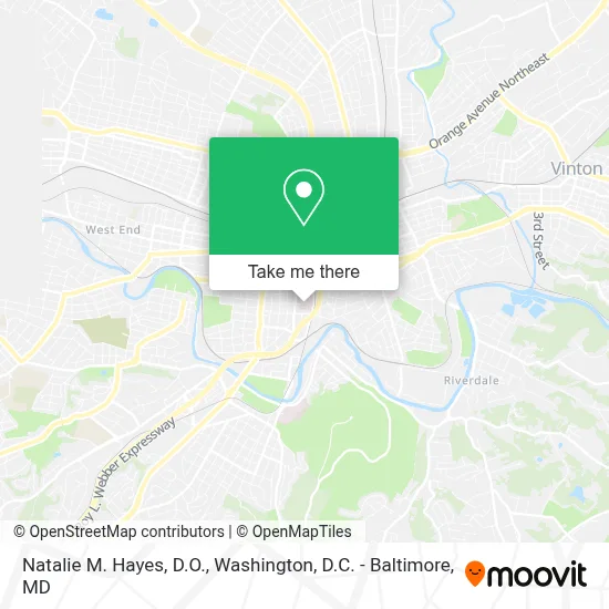 Natalie M. Hayes, D.O. map