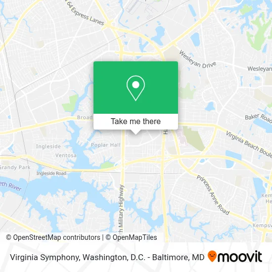Virginia Symphony map