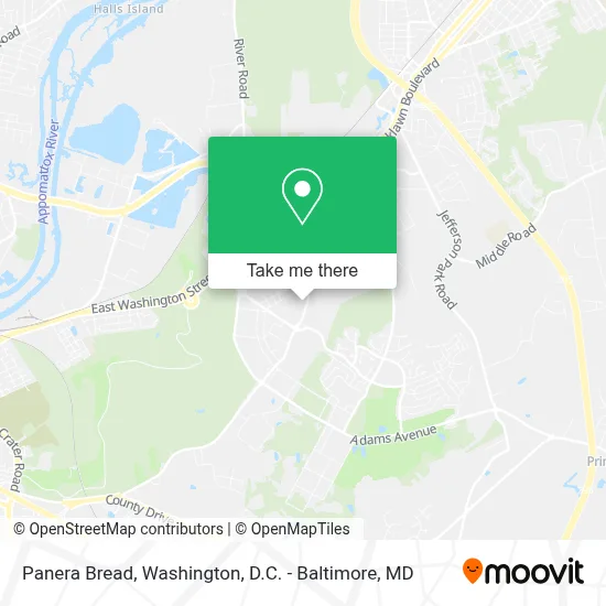 Panera Bread map