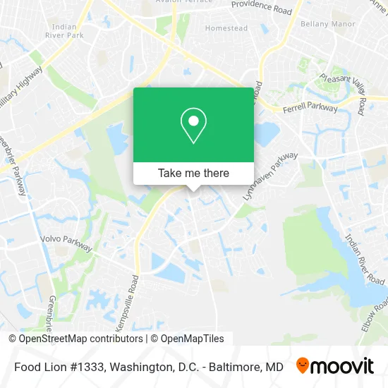 Food Lion #1333 map