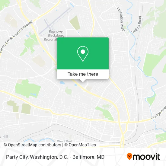 Party City map