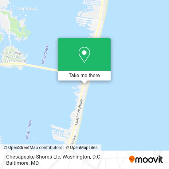 Chesapeake Shores Llc map