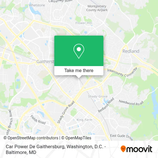 Car Power De Gaithersburg map
