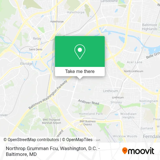 Northrop Grumman Fcu map
