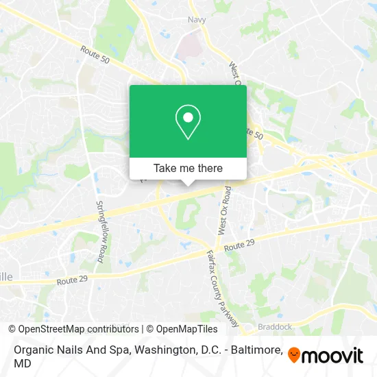 Organic Nails And Spa map