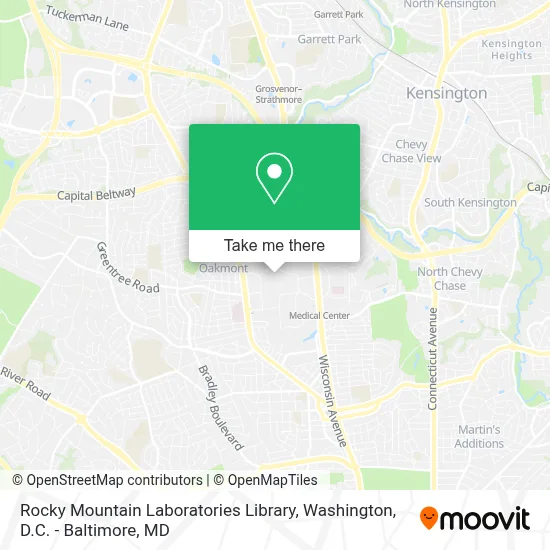 Rocky Mountain Laboratories Library map