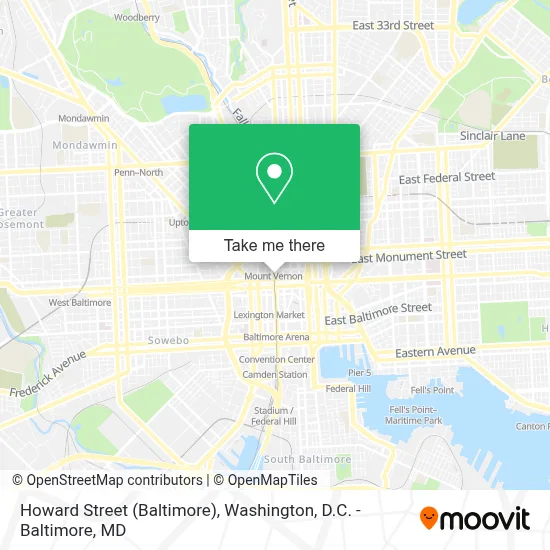 Howard Street (Baltimore) map