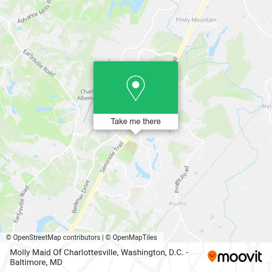 Molly Maid Of Charlottesville map