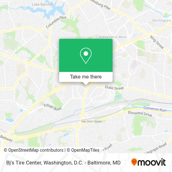 Bj's Tire Center map