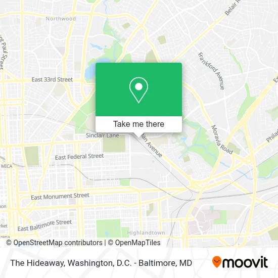 The Hideaway map