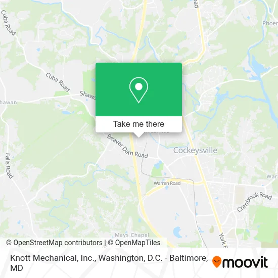 Knott Mechanical, Inc. map