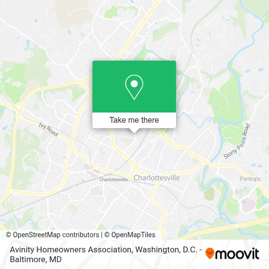 Avinity Homeowners Association map